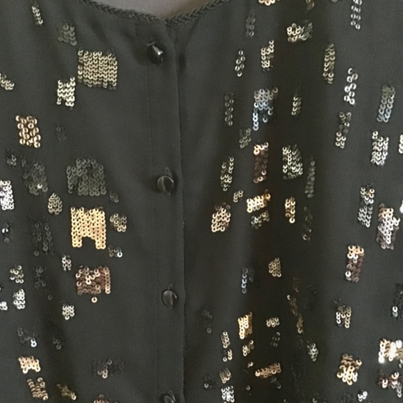 Coldwater Creek sequin blouse - Picture 3 of 8